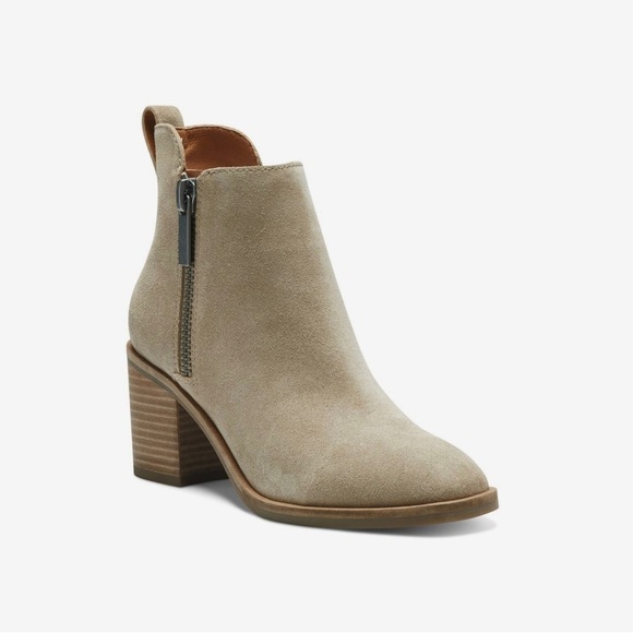 Lucky Brand Shoes - Lucky Brand Walba‎ Bootie Taupe Suede 8M